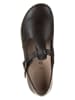 Birkenstock Leder-Halbsandalen "Tickel" in Schwarz