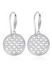 METROPOLITAN Gecoate oorhangers met Swarovski-kristallen