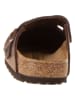 Birkenstock Skórzane chodaki "Boston" w kolorze brązowym