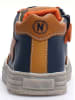 Naturino Leder-Sneakers "Hess" in Dunkelblau/ Orange