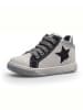 Naturino Skórzane sneakersy "Clay Star" w kolorze srebrnym