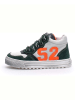 Naturino Skórzane sneakersy "Yarde" w kolorze zielono-białym