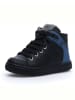 Naturino Leren sneakers "Wisgo" zwart/donkerblauw