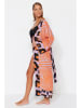 trendyol Kimono oranje/paars/zwart