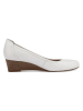 Tamaris Leren sleehakpumps wit