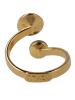 Otazu Vergulde ring met Swarovski kristallen