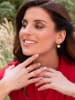 Otazu Vergulde ring met Swarovski kristallen