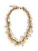 Otazu Vergold. Halskette mit Swarovski Perlen - (L)38 cm