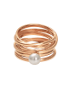 Pearlissimo Rosévergulde ring "Serpens"
