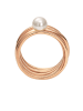 Pearlissimo Rosévergulde ring "Serpens"