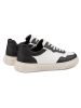 LaShoe Leren sneakers wit/zwart