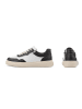 LaShoe Leder-Sneakers in Weiß/ Schwarz