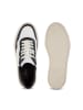 LaShoe Leder-Sneakers in Weiß/ Schwarz