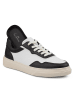 LaShoe Leder-Sneakers in Weiß/ Schwarz