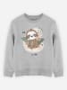 WOOOP Sweatshirt "Jungle Sloth" in Grau