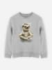 WOOOP Sweatshirt "Sloth Meditate" grijs