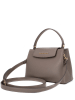 HOUSE OF FLORENCE Leder-Henkeltasche "Sara" in Taupe - (B)21 x (H)14 x (T)10 cm