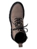 Tamaris Leder-Boots in Hellbraun