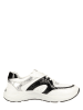 Caprice Skórzane sneakersy w kolorze biało-czarnym