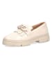 Caprice Leder-Mokassins in Creme
