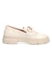 Caprice Leder-Mokassins in Creme