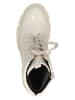 Caprice Leder-Boots in Creme