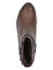 Caprice Leren enkelboots lichtbruin