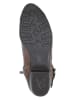 Caprice Leren enkelboots lichtbruin