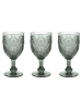 Tognana 3er-Set: Stielgläser ''Savoia'' in Grau - 320 ml