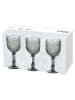 Tognana 3er-Set: Stielgläser ''Savoia'' in Grau - 320 ml