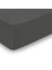 maison héritage PARIS Satynowe prześcieradło w kolorze ciemnoszarym na gumce