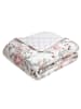 maison héritage PARIS Tagesdecke "Peony" in Weiß/ Rosa