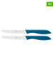 WMF 2er-Set: Vespermesser in Blau - (L)23 cm