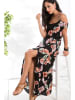 Milan Kiss Kleid in Schwarz/ Apricot