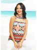Milan Kiss Top rood/meerkleurig