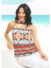 Milan Kiss Top rood/meerkleurig