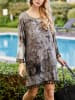 Milan Kiss Kleid in Khaki/ Schwarz