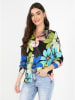 Milan Kiss Bluse in Schwarz/ Bunt