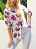 Milan Kiss Blouse wit/fuchsia