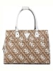 Guess Shopper lichtbruin/wit - (B)45,4 x (H)32 x (D)19 cm