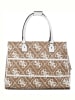 Guess Shopper lichtbruin/wit - (B)45,4 x (H)32 x (D)19 cm