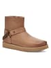 UGG Skórzane botki "Classic Mini Deconstructed" w kolorze jasnobrązowym