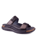 Pikolinos Leren slippers "Oropesa" zwart