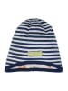 loud + proud Omkeerbare muts donkerblauw/wit