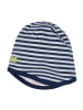 loud + proud Omkeerbare muts donkerblauw/wit