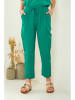 Pure Cotton Spodnie w kolorze zielonym