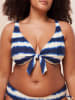 Triumph Biustonosz bikini "Summer Fizz" w kolorze granatowo-białym