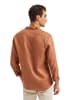 Polo Club Lniana koszula - Custom fit - w kolorze jasnobrązowym