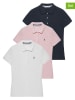 Polo Club Koszulki polo (3 szt.) w kolorze granatowym, jasnoróżowym i białym