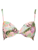 s.Oliver Biustonosz bikini w kolorze zielono-jasnoróżowym